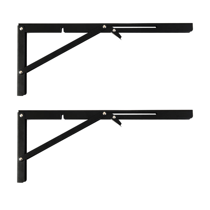 Fällbart fäste för vägghylla Maclean, min. 350 mm, max. 700 mm, max. 50 kg, 2 st., MC-196