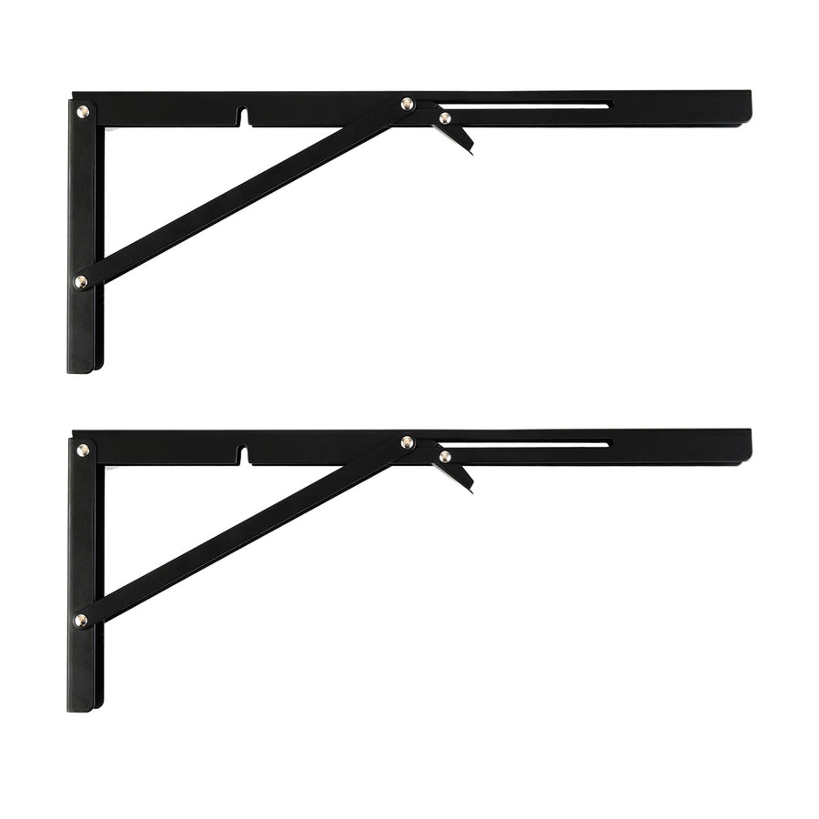 Fällbart fäste för vägghylla Maclean, min. 350 mm, max. 700 mm, max. 50 kg, 2 st., MC-196