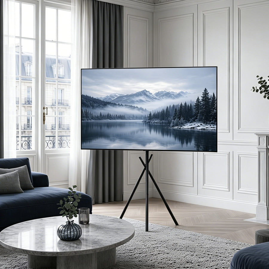 TV-fäste/golvstativ för Maclean, 27–55 tum, max. VESA 200x200, max. 60 kg, MC-181 B