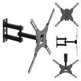 TV-fäste/hängare Maclean, max VESA 400x400, 32–55 tum, upp till 25 kg, svart, lutningsjustering 0°–-15° och vridning +90°–-90°, MC-190