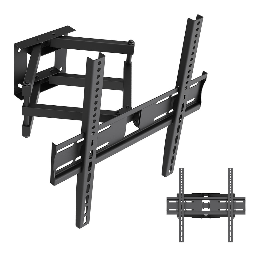 TV-fäste/hängare Maclean, max VESA 400x400, 32–70 tum, upp till 40 kg, svart, lutningsjustering +12°–-12° och vridning +60°–-60°, MC-192