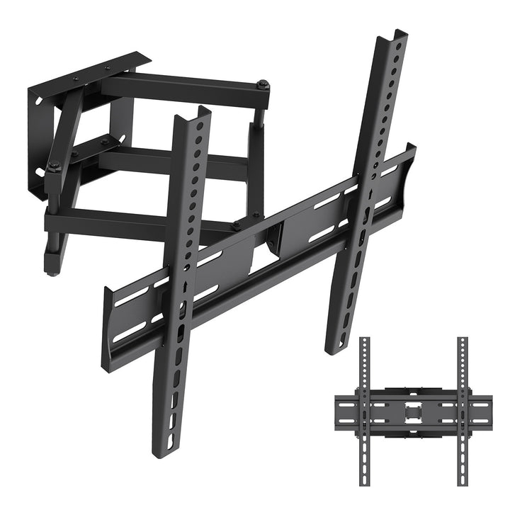 TV-fäste/hängare Maclean, max VESA 400x400, 32–70 tum, upp till 40 kg, svart, lutningsjustering +12°–-12° och vridning +60°–-60°, MC-192