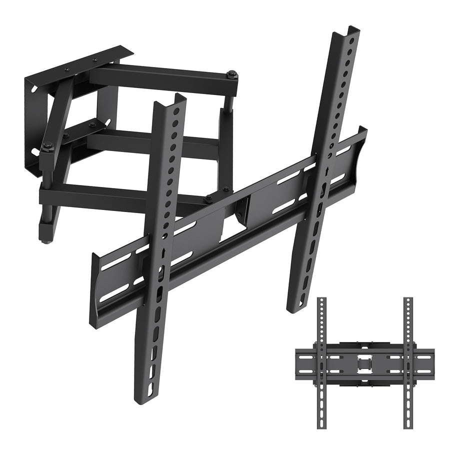 TV-fäste/hängare Maclean, max VESA 400x400, 32–70 tum, upp till 40 kg, svart, lutningsjustering +12°–-12° och vridning +60°–-60°, MC-192