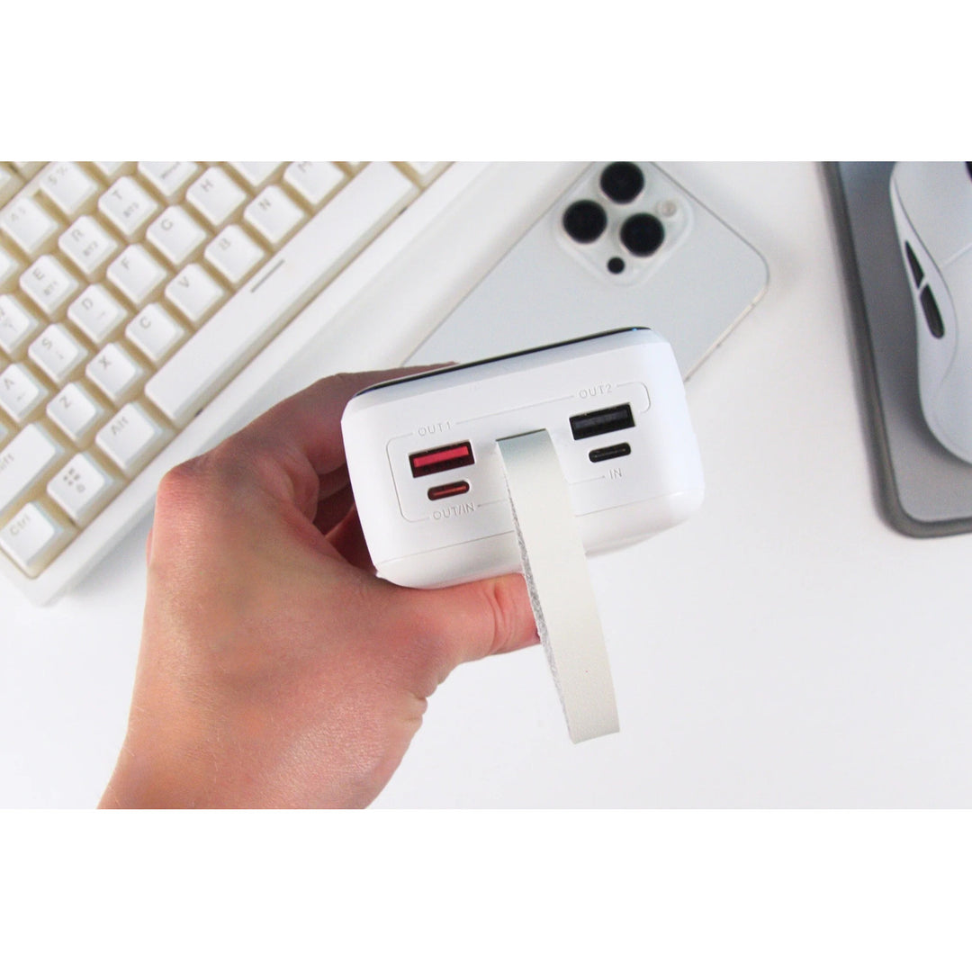Powerbank SAVIO, 2 portar USB, 1 port USB-C, snabbladdning, strömförsörjning, SAVBA-11