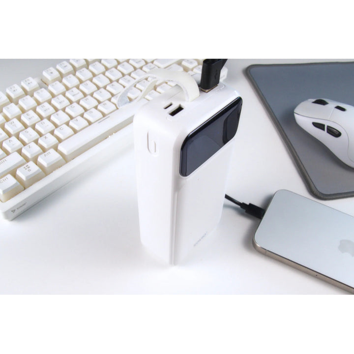 Powerbank SAVIO, 2 portar USB, 1 port USB-C, snabbladdning, strömförsörjning, SAVBA-11