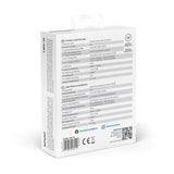 Savio trådlösa hörlurar, Bluetooth 5.3, ANC, USB-C, svart