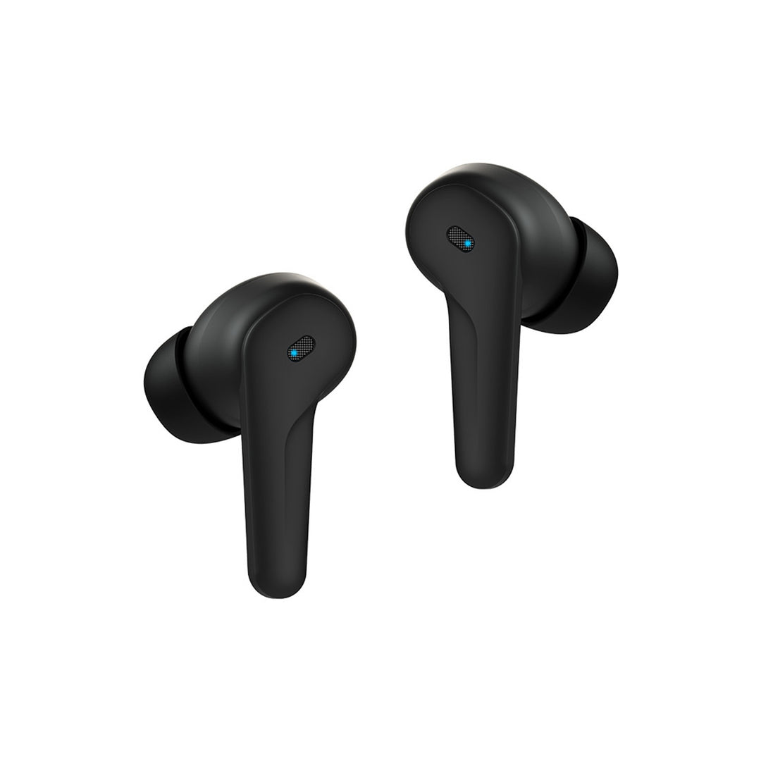 Savio trådlösa hörlurar, Bluetooth 5.3, ANC, USB-C, svart
