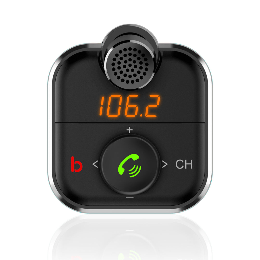 Savio MP3 bilradiosändare, Bluetooth 5.0, laddningsfunktion, svart, SAVFMTRANSTR-12