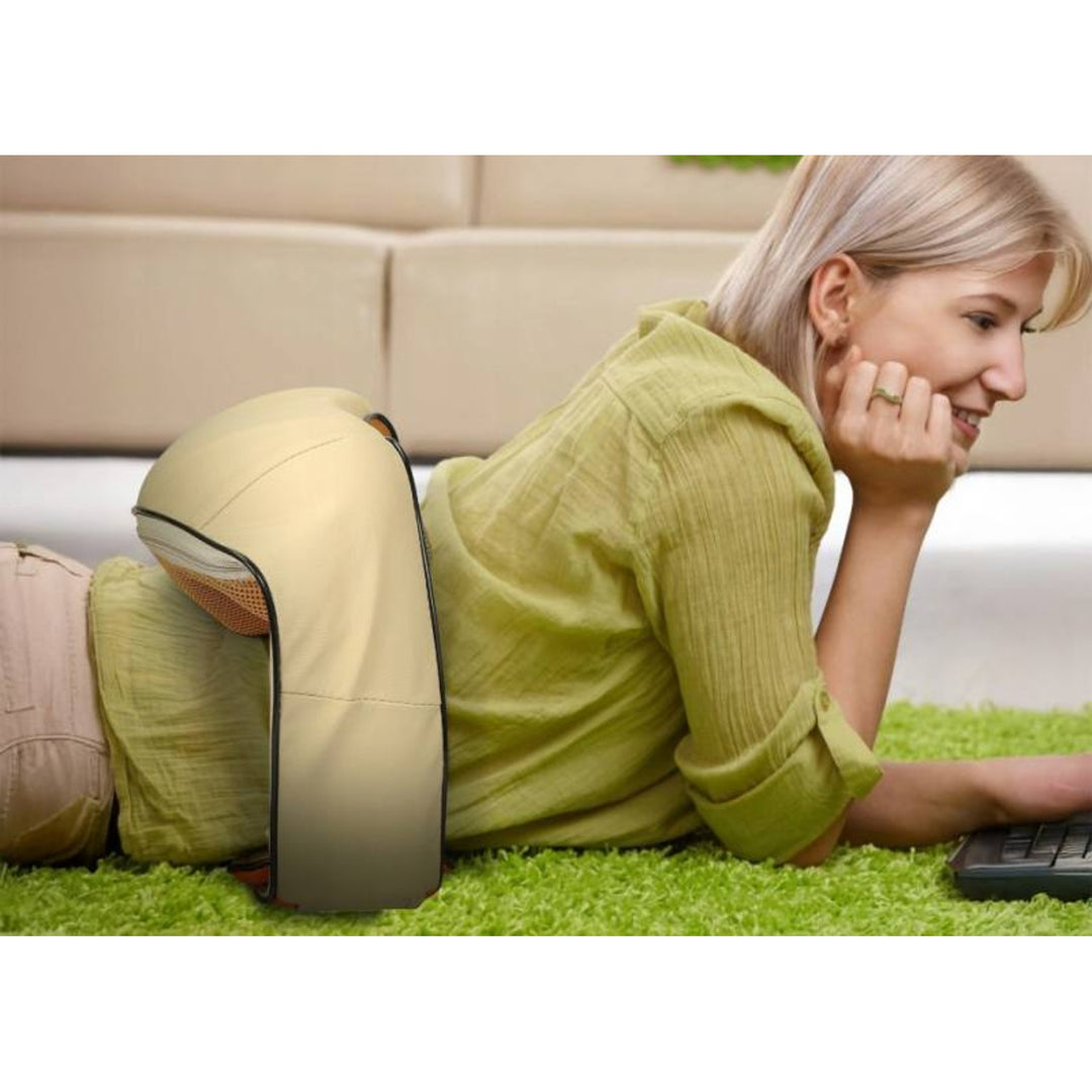 LTC Shiatsu 6D axelmassageapparat, 3 hastigheter, 5V, 24W, värmefunktion, LED-bakgrundsbelysning, halkfria remmar