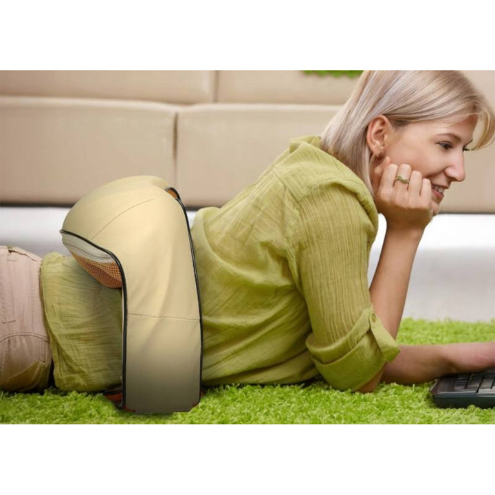 LTC Shiatsu 6D axelmassageapparat, 3 hastigheter, 5V, 24W, värmefunktion, LED-bakgrundsbelysning, halkfria remmar