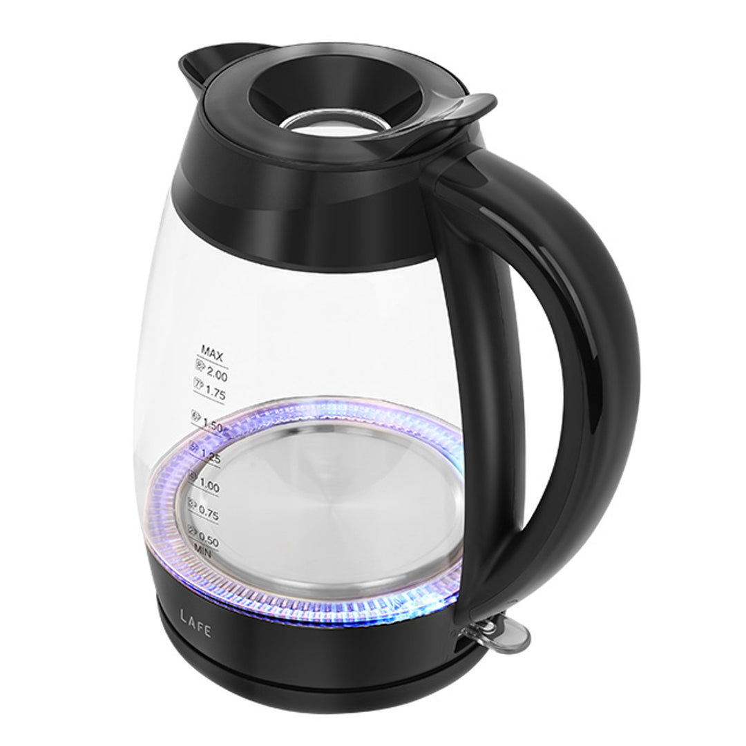 Lafe vattenkokare, effekt 2200W, kapacitet 2l, glas, Essential XL