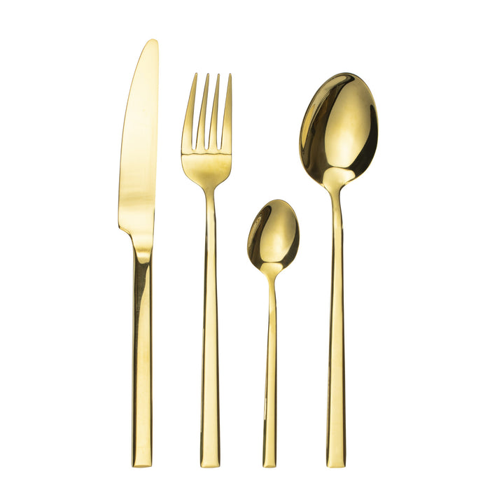 Bestickset för 6 personer Como Gold 24-delars presentask AMBITION