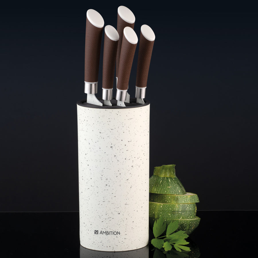 Nature 6-delars blockknivset AMBITION, non-stick beläggning