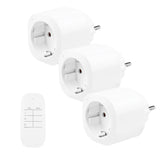 GreenBlue fjärrstyrda eluttag, 3 st, programmerbara, räckvidd upp till 30 m, 220–240 V AC, 50/60 Hz, 16 A, 433 MHz, GB313 F