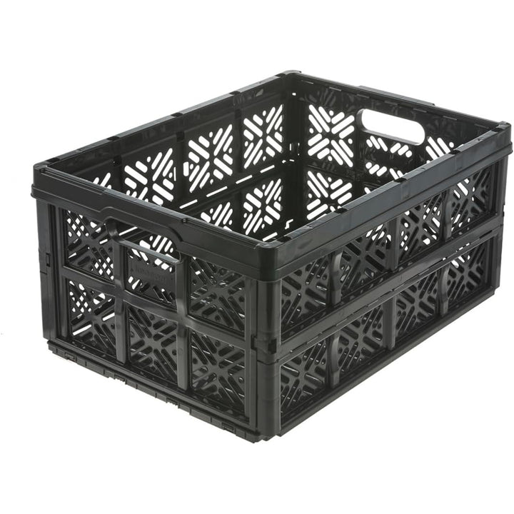 Keeeper Ida Folding Basket, 32L, Svart, Slitstark och lätt att rengöra