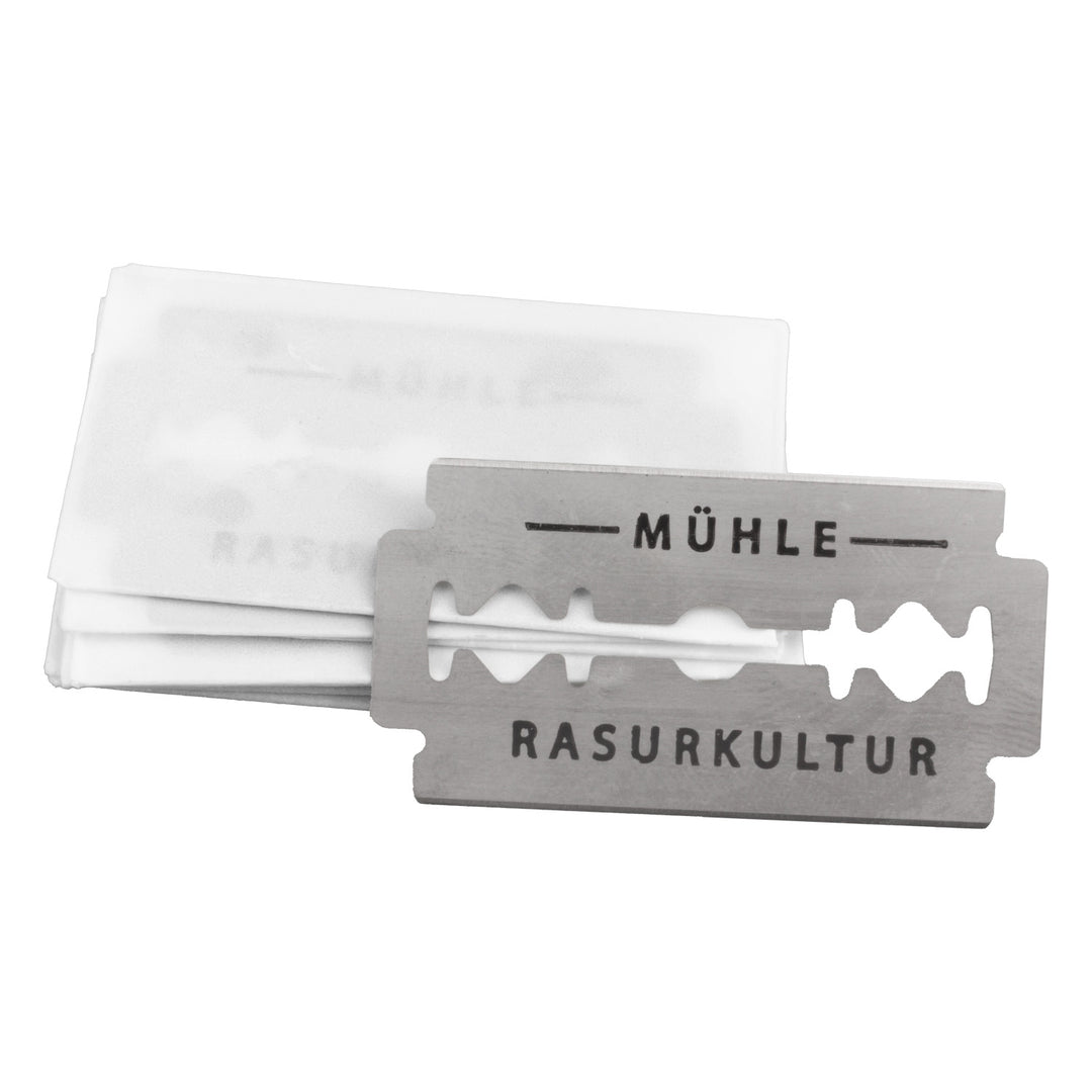 MÜHLE rakblad, rostfritt stål, 10 st, medelskärpa, K1