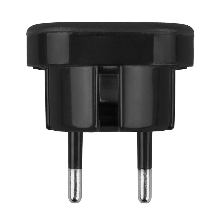 Maclean UK-kontakt till EU-kontaktadapter, svart, MCE72, 2 st
