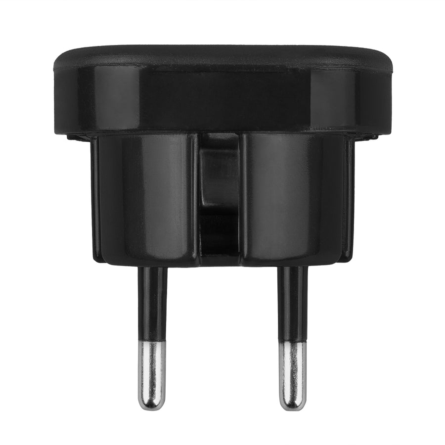 Maclean UK-kontakt till EU-kontaktadapter, svart, MCE72, 2 st