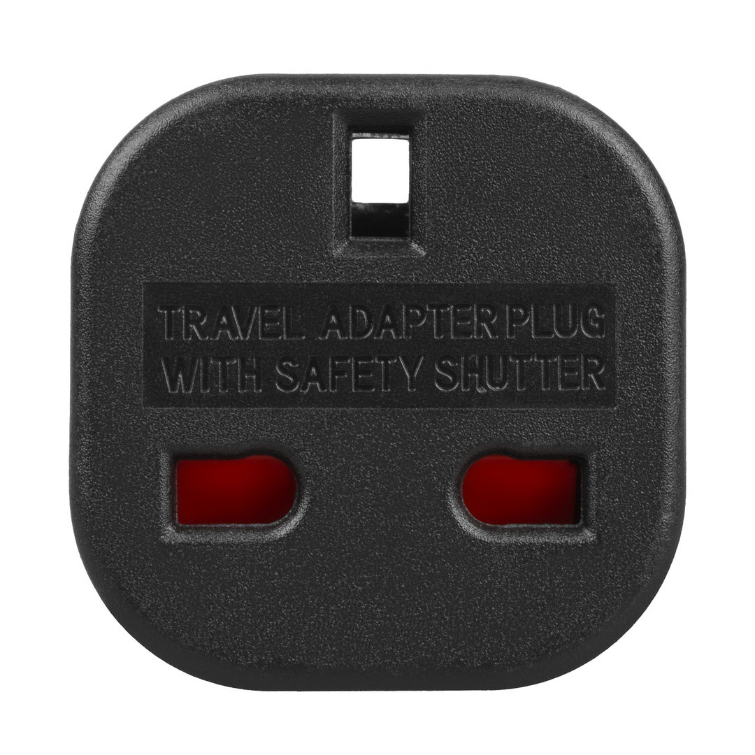 Maclean UK-uttag till EU-kontaktadapter, svart, MCE72, 4 st