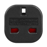 Maclean UK-uttag till EU-kontaktadapter, svart, MCE72, 4 st