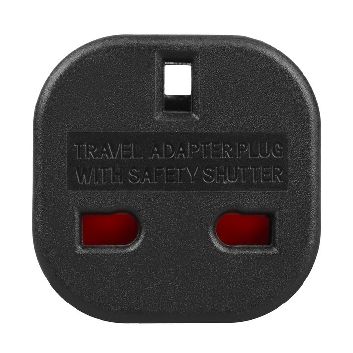 Maclean UK-uttag till EU-kontaktadapter, svart, MCE72, 4 st