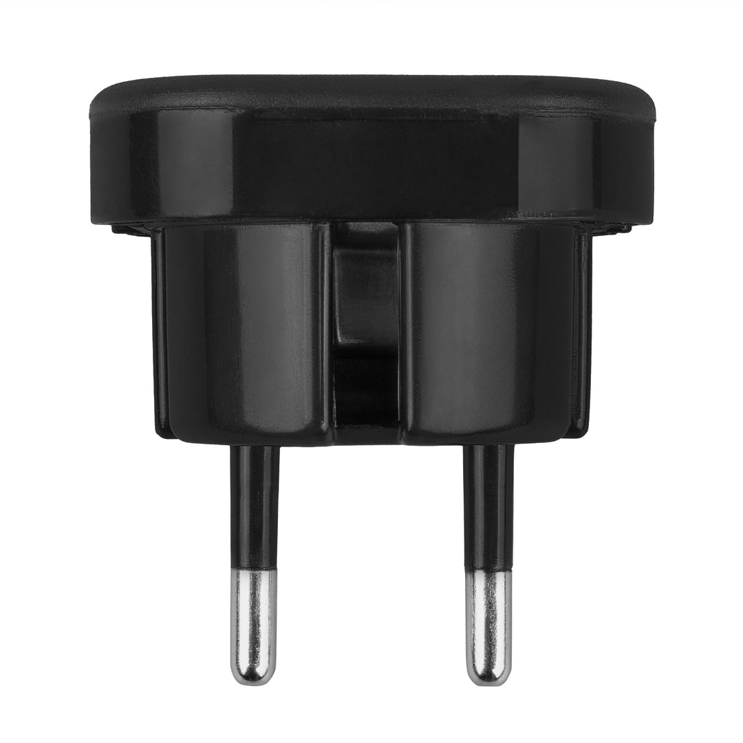 Maclean UK-uttag till EU-kontaktadapter, svart, MCE72, 4 st