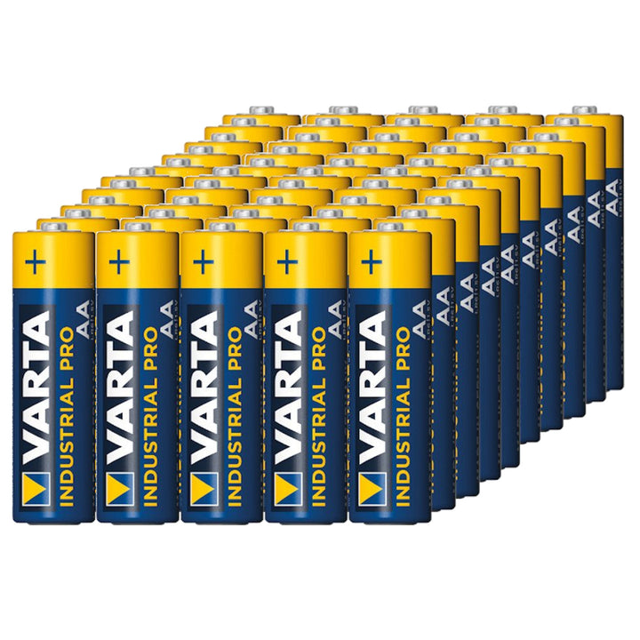 50x R-06 LR6 AA 1,5V alkaliskt batteri Varta Industrial 4006