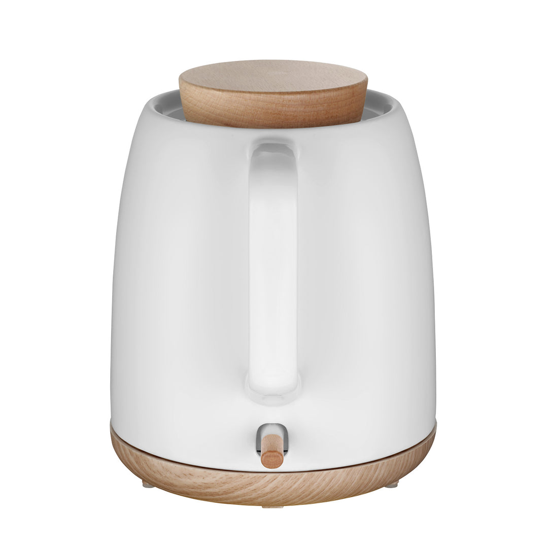 Concept elektrisk vattenkokare, kapacitet 1 liter, 1200 W, vit, Strix-kontakt, kalkfilter, vridbar bas, RK0085