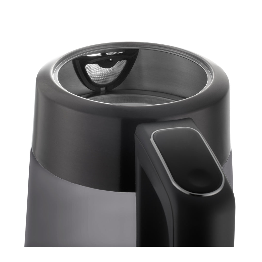 Concept elektrisk vattenkokare i glas, kapacitet 1,7 l, effekt 1850–2200 W, färg svart, Strix-kontakt, temperaturreglering, digital styrning, RK4195
