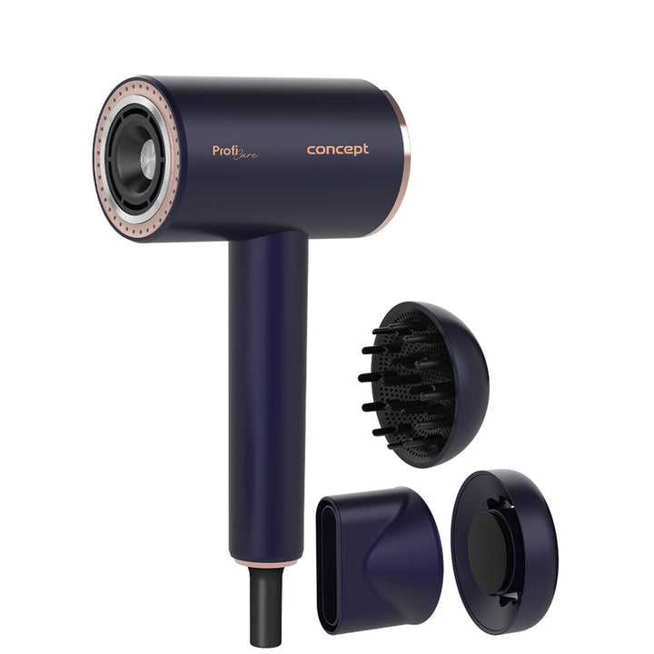 Hårtork Concept ProfiCare, BLDC-motor, magnetiska munstycken, Oil Therapy-funktion, barnläge, Cold Mode-funktion, VV8100