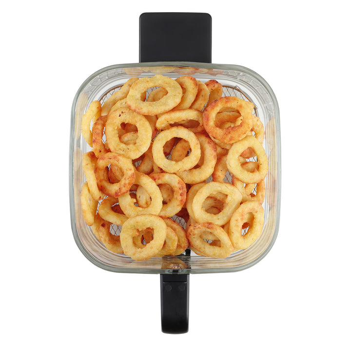 Fritös utan fett Concept Glass&Fast, kapacitet 5,5 l, 7 program, pekskärm med LED-display, hälsosam friteringsläge, glasbehållare, FR5500