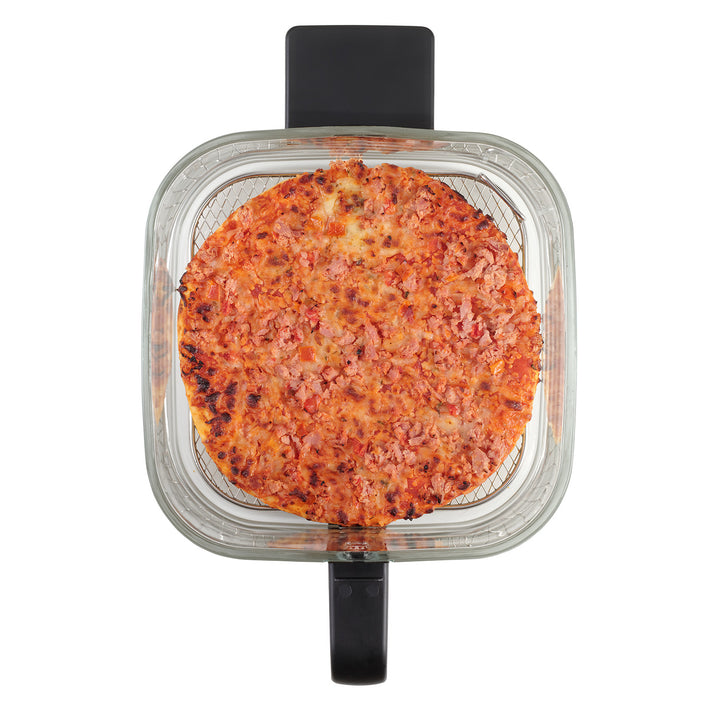 Fritös utan fett Concept Glass&Fast, kapacitet 5,5 l, 7 program, pekskärm med LED-display, hälsosam friteringsläge, glasbehållare, FR5500
