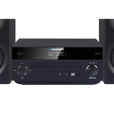 Blaupunkt mikrotorn, effekt 150 W, FM-radio, AUX-uttag och USB-anslutning, Bluetooth, HDMI-ingång, klocka med alarm, LED-display, färg svart, MS30.02BT