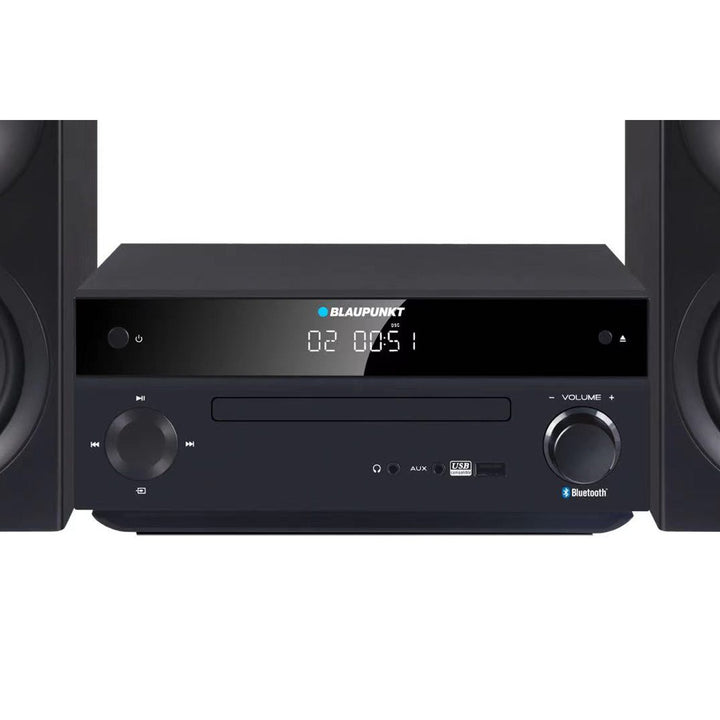 Blaupunkt mikrotorn, effekt 150 W, FM-radio, AUX-uttag och USB-anslutning, Bluetooth, HDMI-ingång, klocka med alarm, LED-display, färg svart, MS30.02BT