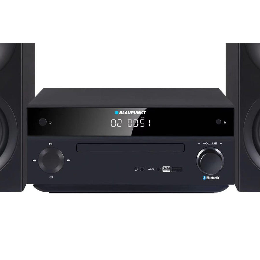 Blaupunkt mikrotorn, effekt 150 W, FM-radio, AUX-uttag och USB-anslutning, Bluetooth, HDMI-ingång, klocka med alarm, LED-display, färg svart, MS30.02BT