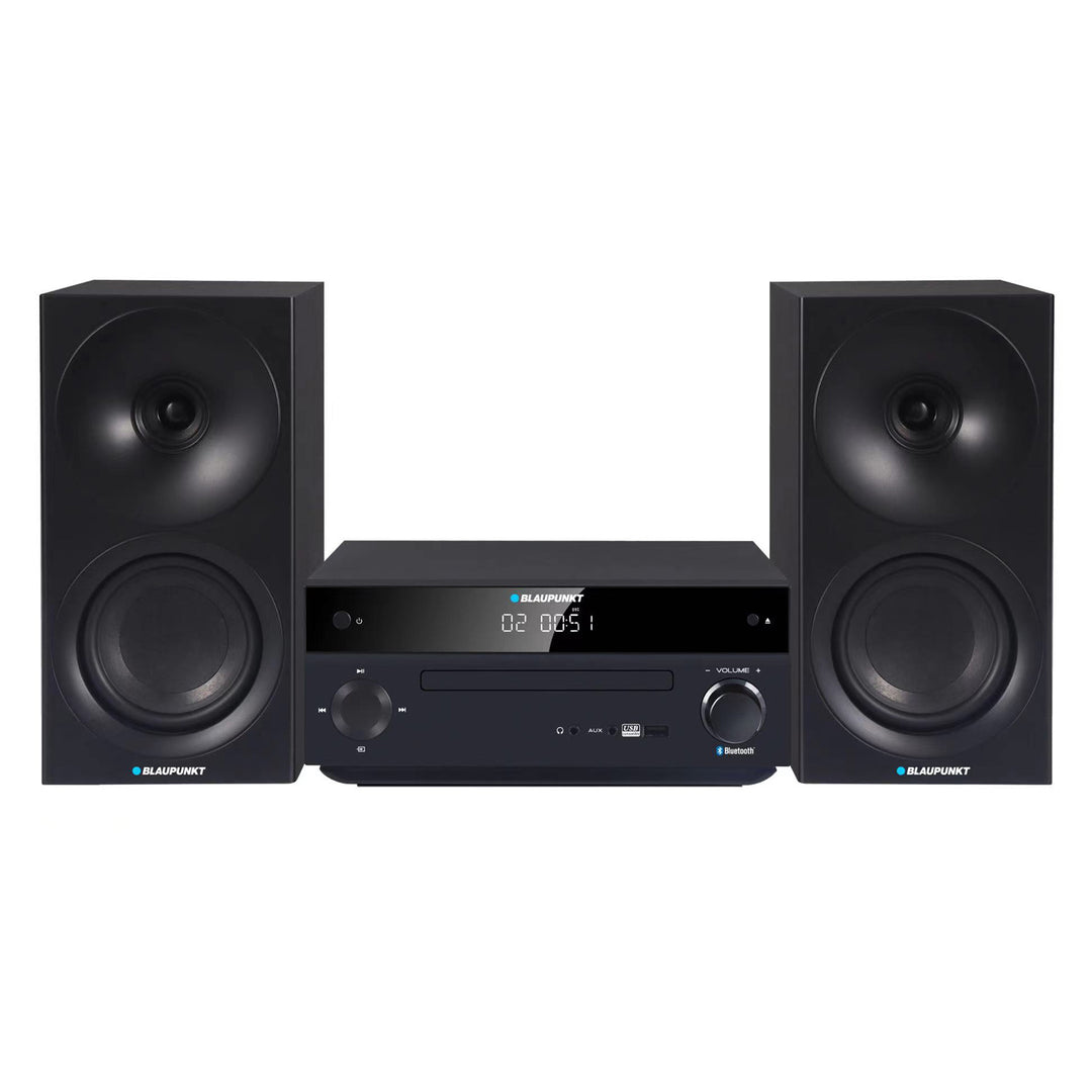 Blaupunkt mikrotorn, effekt 150 W, FM-radio, AUX-uttag och USB-anslutning, Bluetooth, HDMI-ingång, klocka med alarm, LED-display, färg svart, MS30.02BT