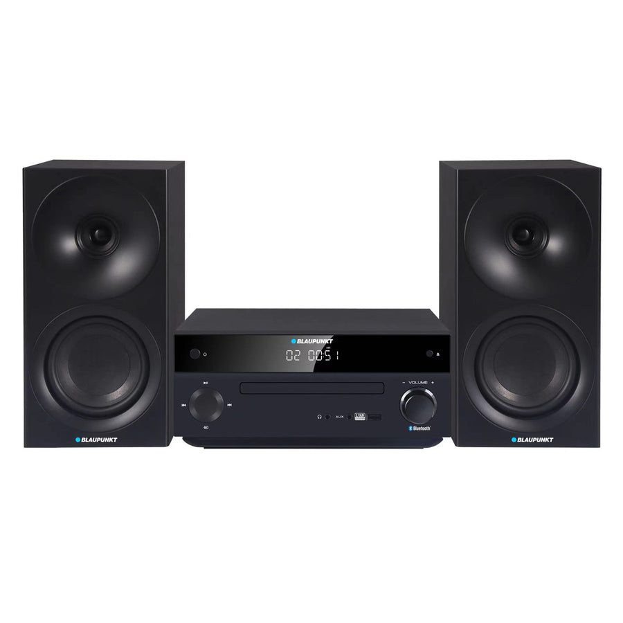 Blaupunkt mikrotorn, effekt 150 W, FM-radio, AUX-uttag och USB-anslutning, Bluetooth, HDMI-ingång, klocka med alarm, LED-display, färg svart, MS30.02BT