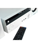 Blaupunkt mikrotorn, effekt 150 W, FM-radio, AUX-uttag och USB-anslutning, Bluetooth, HDMI-ingång, klocka med alarm, LED-display, färg vit, MS30.02BT