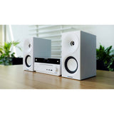 Blaupunkt mikrotorn, effekt 150 W, FM-radio, AUX-uttag och USB-anslutning, Bluetooth, HDMI-ingång, klocka med alarm, LED-display, färg vit, MS30.02BT