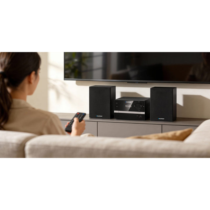 Blaupunkt mikrotorn, Bluetooth, FM-radio, effekt 20 W RMS, klocka med alarmfunktion, CD/MP3/USB/AUX, MS9BT