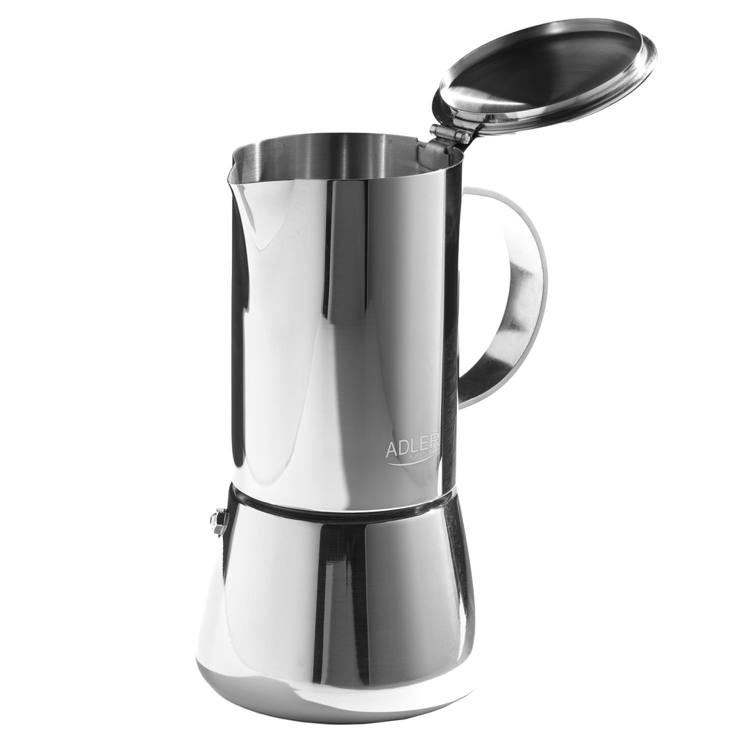 Adler kaffebryggare, espressobryggare, kapacitet 620 ml, färg silverstål, AD 4417