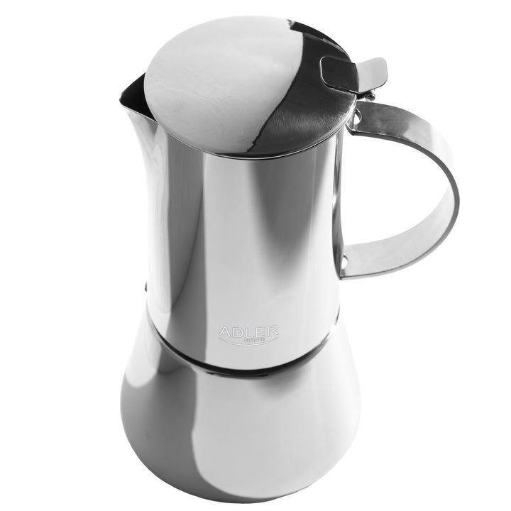 Adler kaffebryggare, espressobryggare, kapacitet 620 ml, färg silverstål, AD 4417