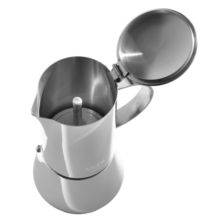 Adler kaffebryggare, espressobryggare, kapacitet 620 ml, färg silverstål, AD 4417