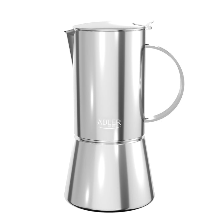 Adler kaffebryggare, espressobryggare, kapacitet 620 ml, färg silverstål, AD 4417