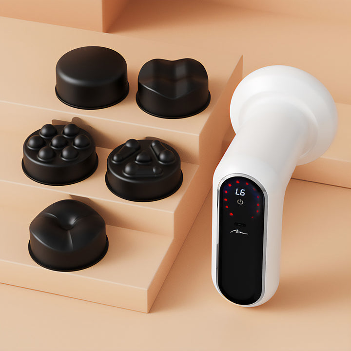 Anticellulitmassager, MEDIA-TECH, massagegun, 5 massageköp, 6 hastigheter, MT6536