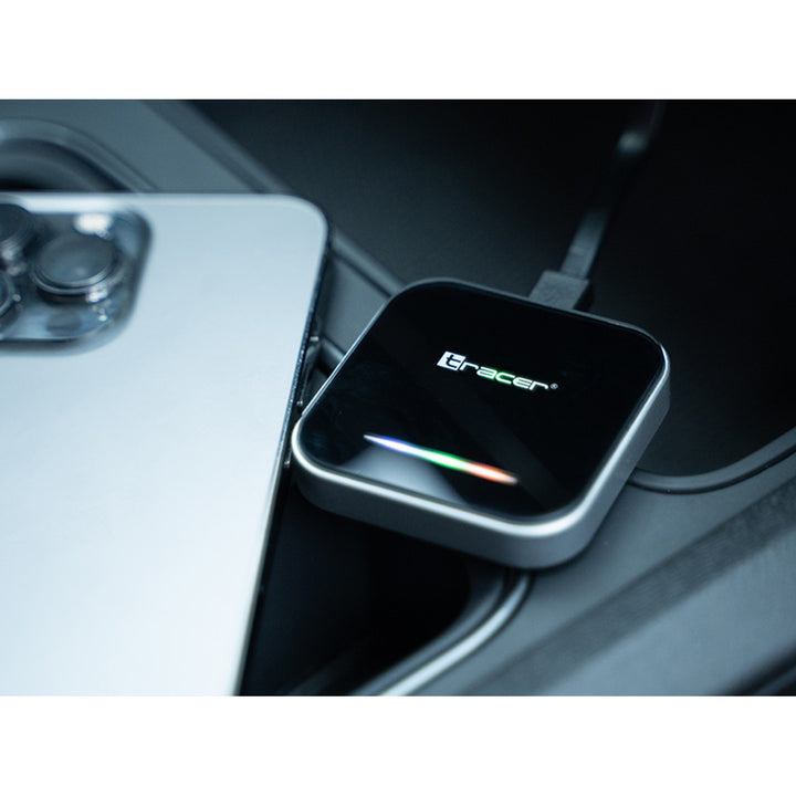 Trådlös adapter för CarPlay och Android Auto Tracer, WiFi, Bluetooth 5.0, CarLink PRO
