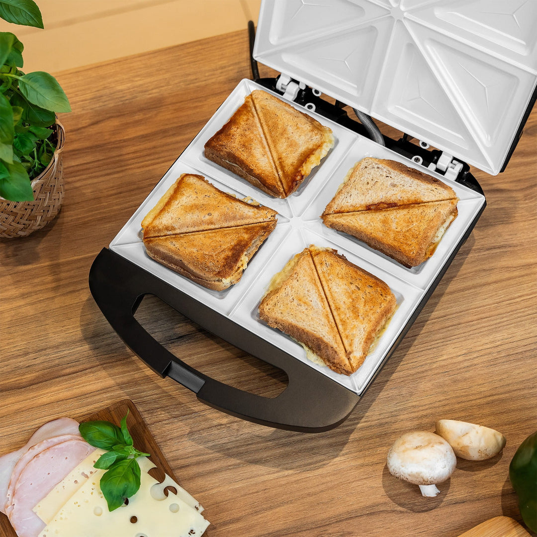 Teesa smörgåsgrill, keramiska insatser, för 4 smörgåsar, maximal effekt 1500 W, TSA3229B