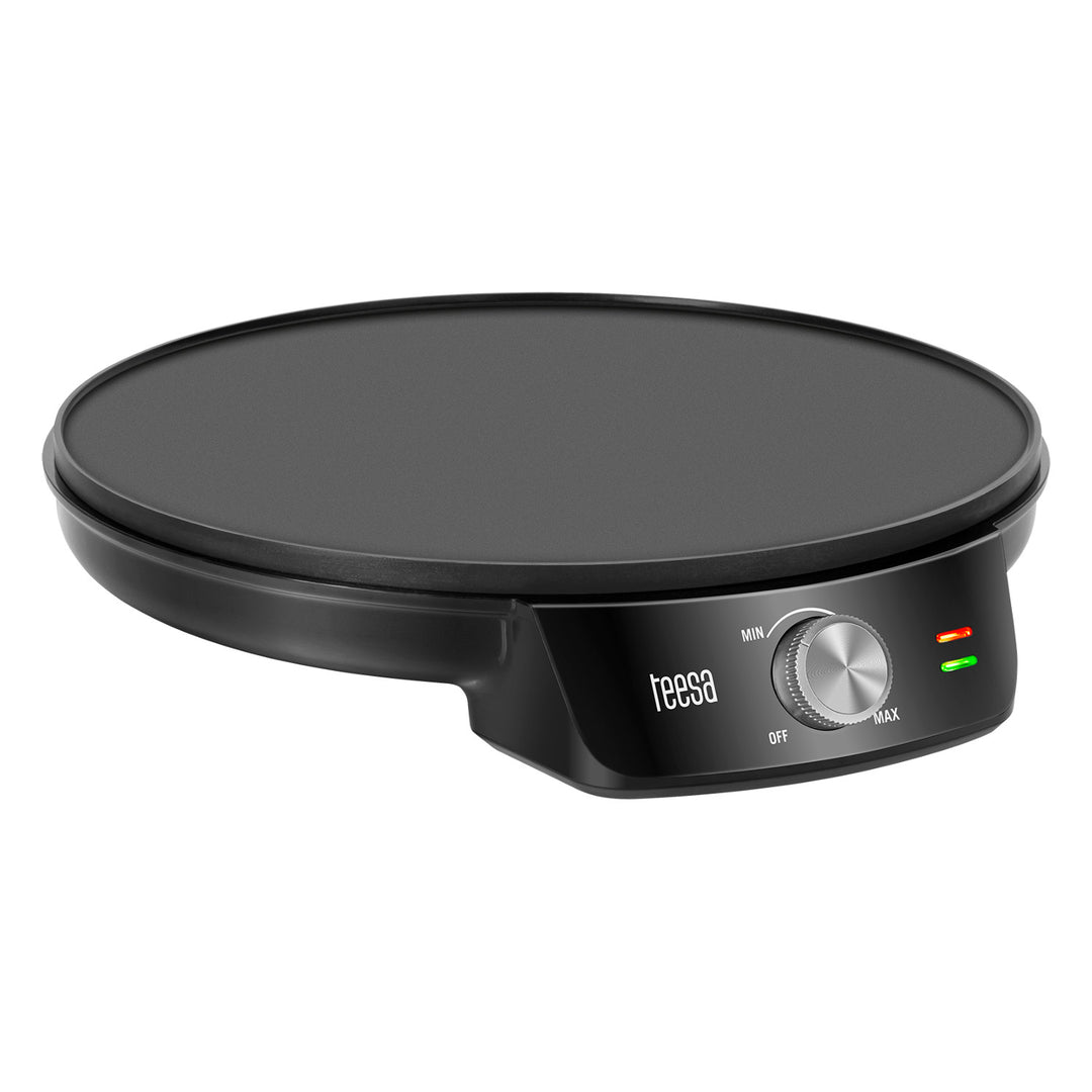 Teesa pannkaksgrill, elektrisk pannkaksgrill, platta med diameter 30 cm, effekt 1200 W, TSA3235