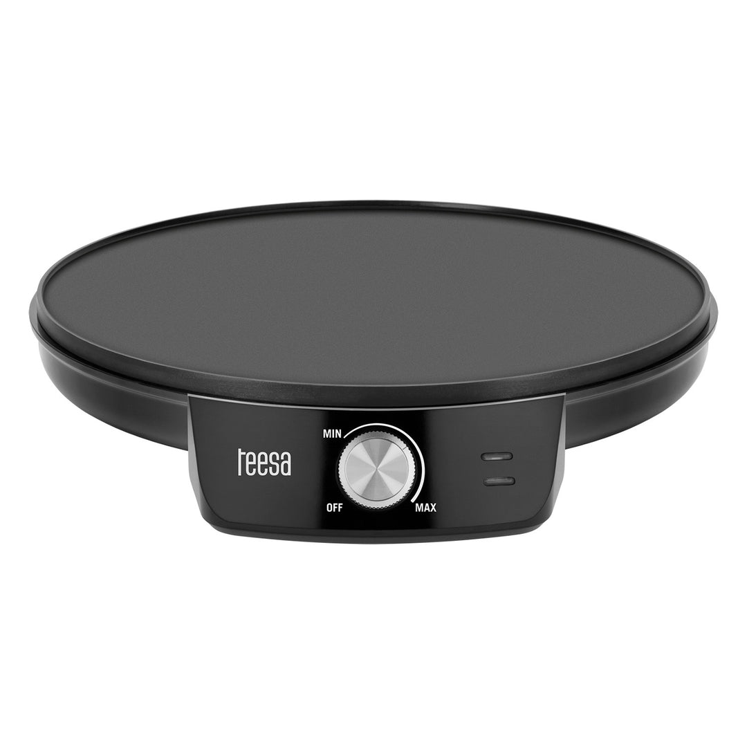 Teesa pannkaksgrill, elektrisk pannkaksgrill, platta med diameter 30 cm, effekt 1200 W, TSA3235