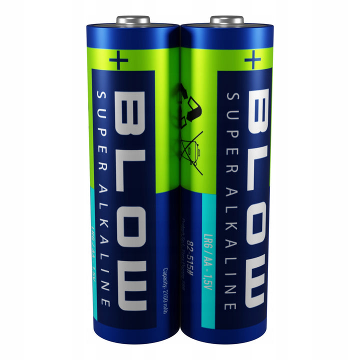 Alkalibatterier AA Blow, LR6, spänning 1,5 V, 40-pack
